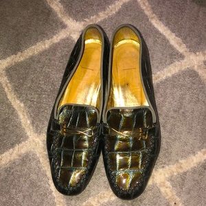 Escada classic loafer alligator skin